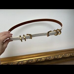 Givenchy White and Gold Women's Belt